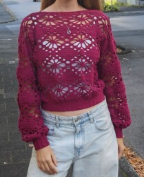 Pink Bloom Sweater