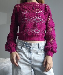 Pink Bloom Sweater