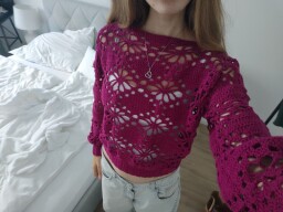 Pink Bloom Sweater